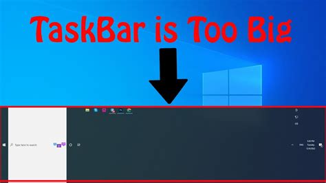 How To Fix Taskbar Size