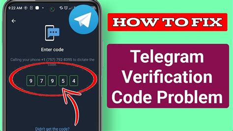 how to fix telegram verification code problem