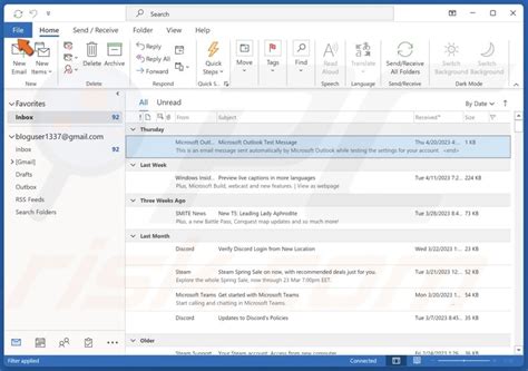 how to fix the email view in outlook