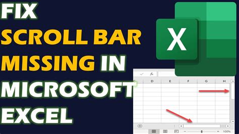 How To Fix The Scroll Bar In Excel