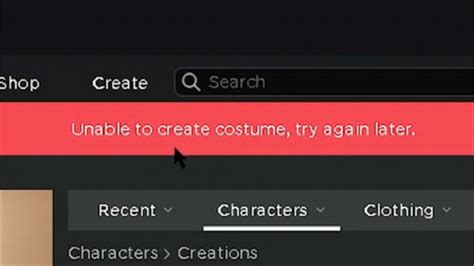 How To Fix Unable To Create Costume In Roblox