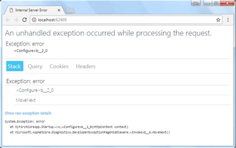 How To Fix Unhandled Server Exception
