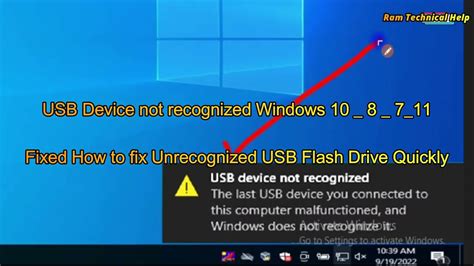 how to fix usb not detected in windows 10