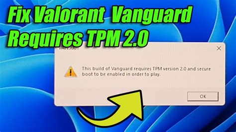 how to fix valorant vanguard secure boot