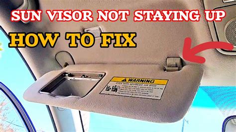 How To Fix Visor From Falling Down