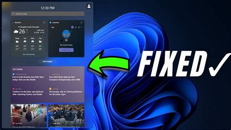how to fix widget not working on windows 11