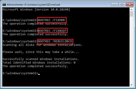 how to fix windows 10 boot loop with command prompt