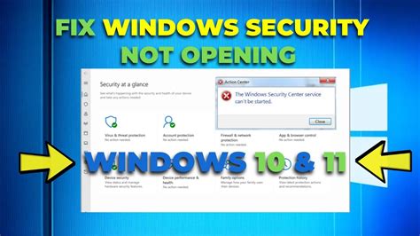how to fix windows security not loading