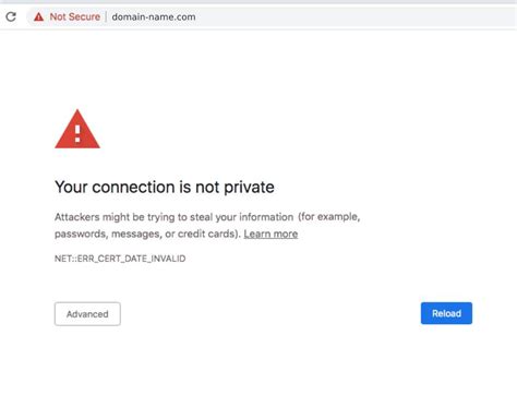 how to fix your connection to this site is not secure error