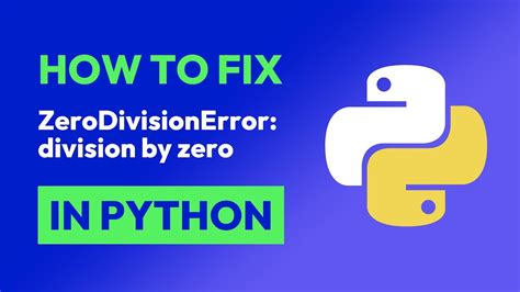 how to fix zero division error in python
