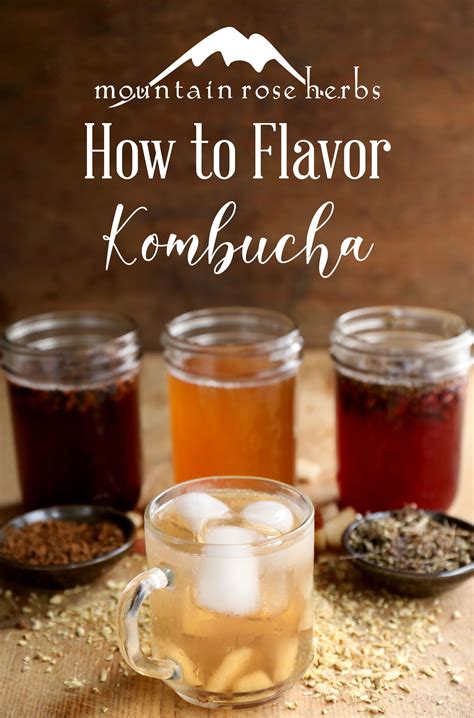 how to flavor kombucha tea