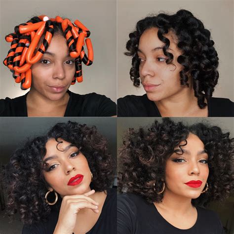 Stunning How To Flexi Rod Natural Black Hair Hairstyles Inspiration