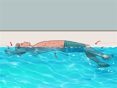 how to float horizontally in water