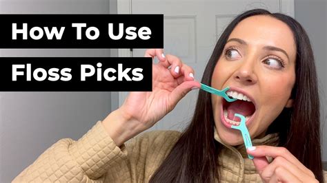 How To Floss Using Floss Picks