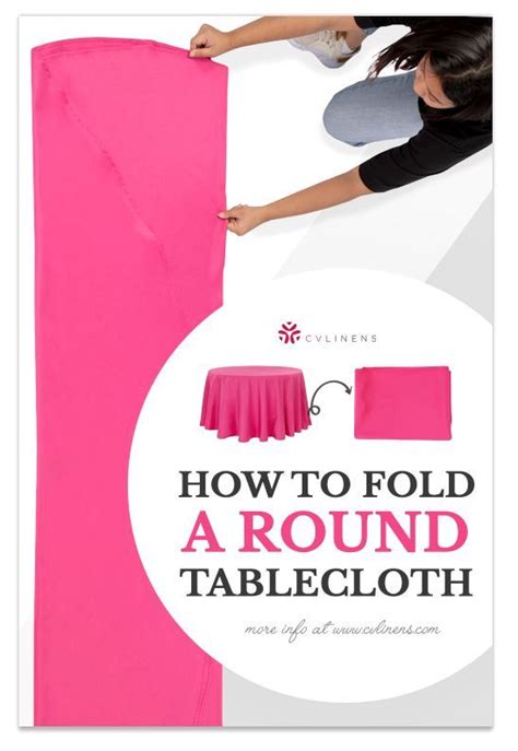How To Fold A Rectangle Tablecloth Round