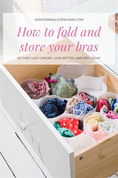 how to fold bras in a drawer