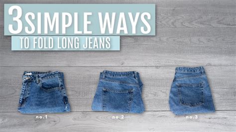 how to fold jeans to go in a drawer