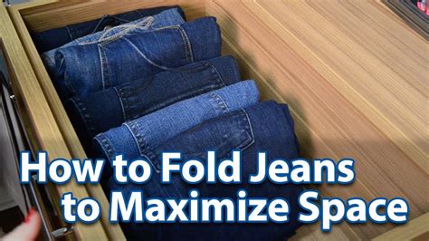 How To Fold Pants To Save Space In Cabinet