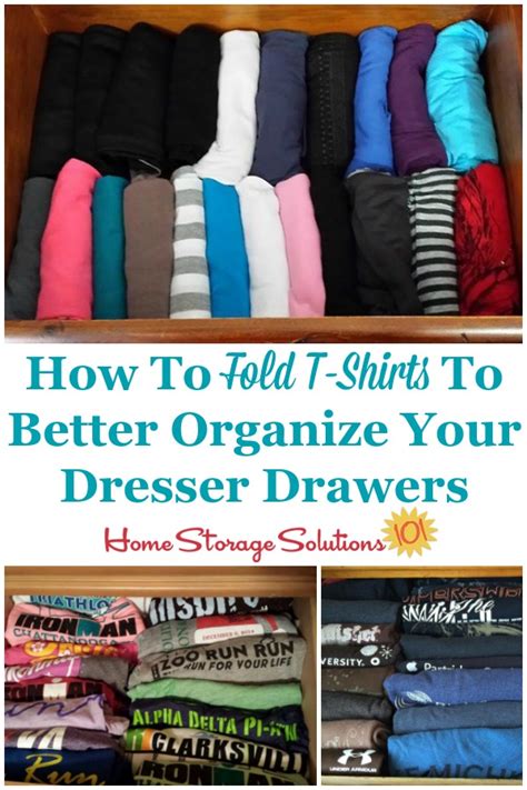 how to fold shirts to put in drawer