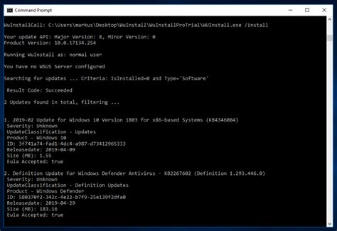 how to force windows 10 update in command prompt