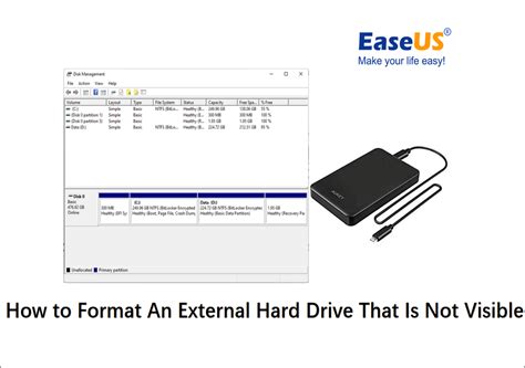 How To Format A External Hard Drive That Doesn't Show Up