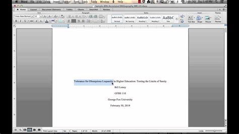 how to format a header in apa