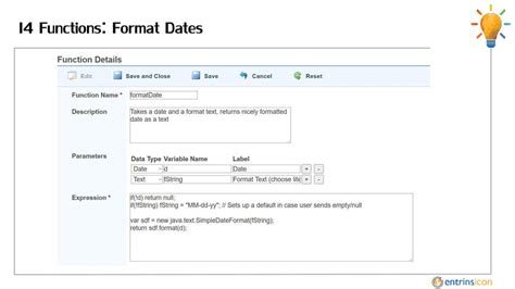 how to format dates in non-date fields
