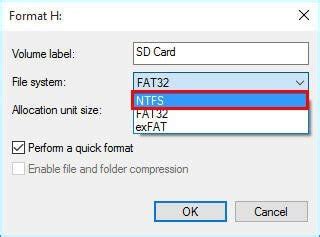 How To Format Micro Sd Card To Ntfs