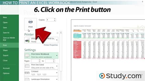 how to format print pages in excel