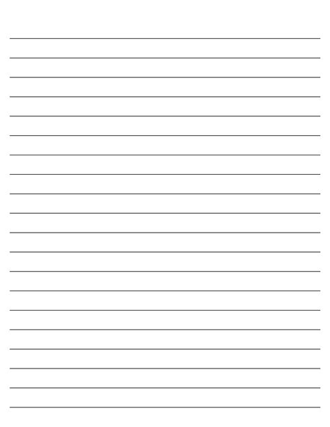 How To Format Text To Print On Lined Paper