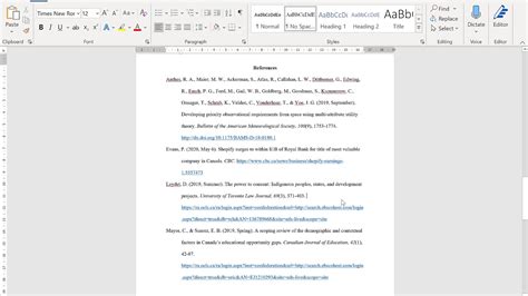 how to format your apa 7th ed reference list default