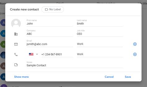 how to forward a contact list in gmail
