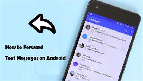 how to forward a text message thread on android