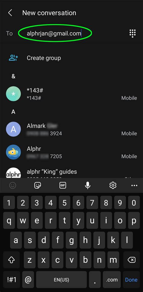 how to forward a text message to an email address android