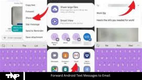 how to forward android text messages