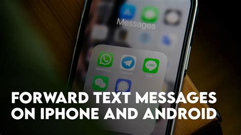 how to forward android text messages to iphone