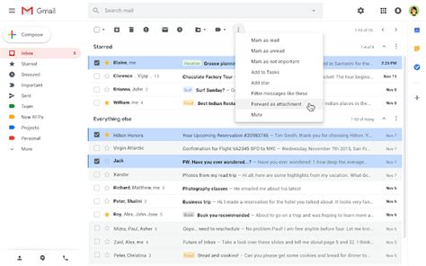 how to forward attachment in gmail