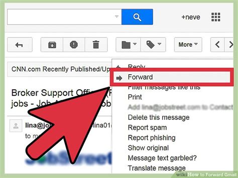 how to forward email on gmail app