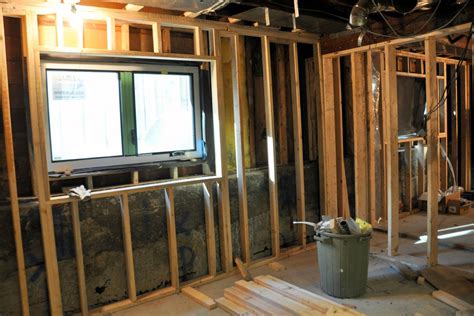 How To Frame A Basement Wall With A Window