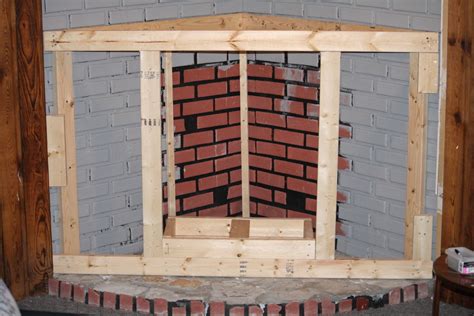 How To Frame A Corner Fireplace Insert