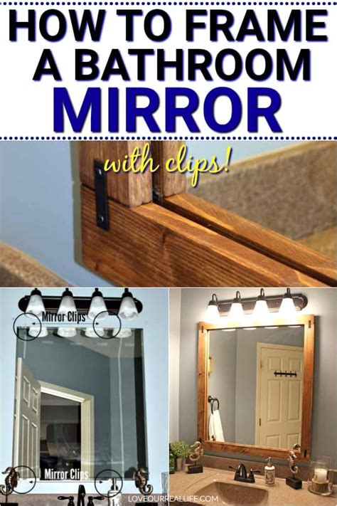 How To Frame A Mirror With Mirror Clips