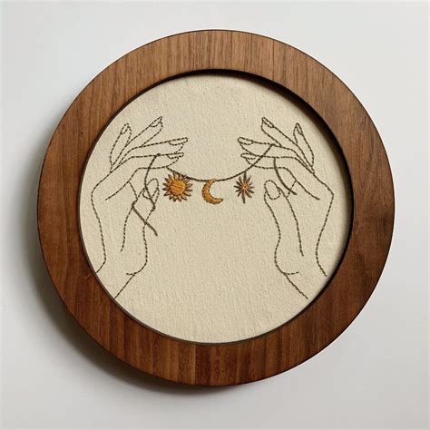 How To Frame Circular Embroidery