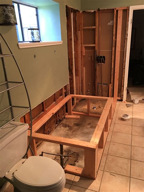 How To Frame In A Drop In Tub