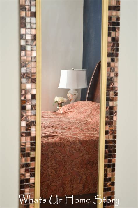 How To Frame Mirror With Tile