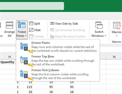 how to freeze cells in excel shortcut