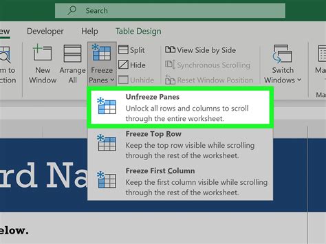How To Freeze Panes Columns In Excel