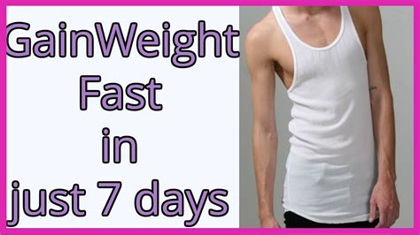 How To Gain Weight Fast In 1 Week Exercise
