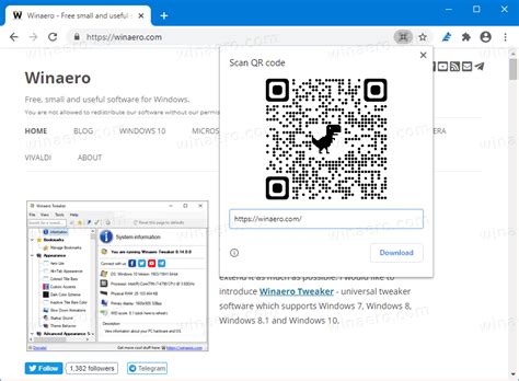 how to generate a qr code for a web address