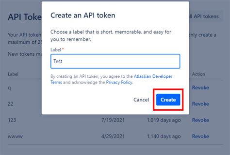 how to generate api token