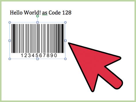 how to generate barcode in word